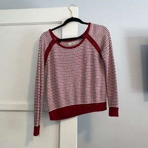 Love Madly red and white striped sweater (size M)